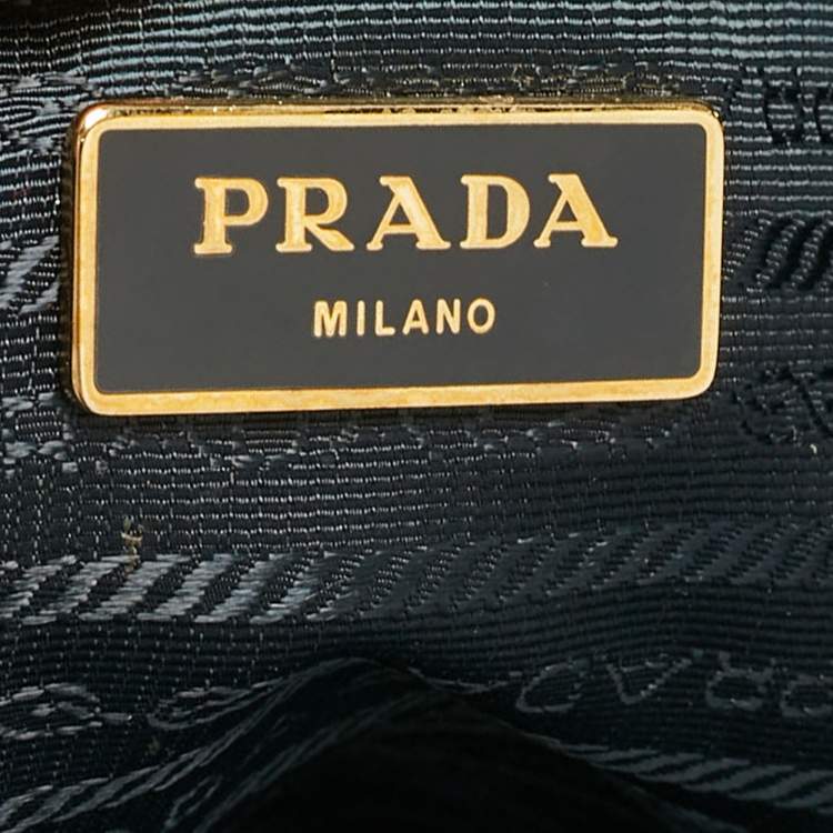 Pre Owned Prada Blue Saffiano Lux Leather Large Galleria Tote