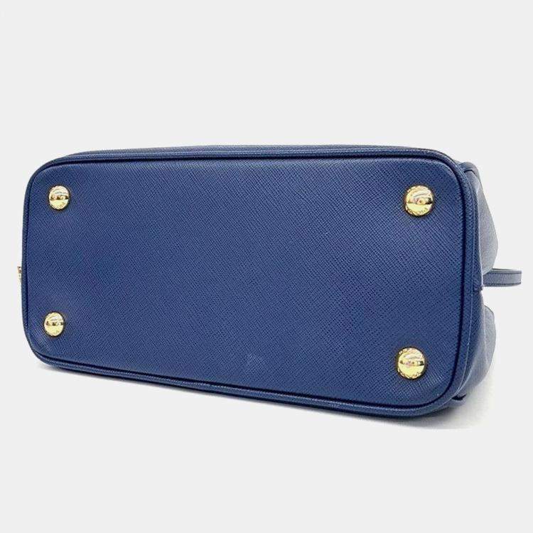 Pre Owned Prada Saffiano Lux Tote and Shoulder Bag
