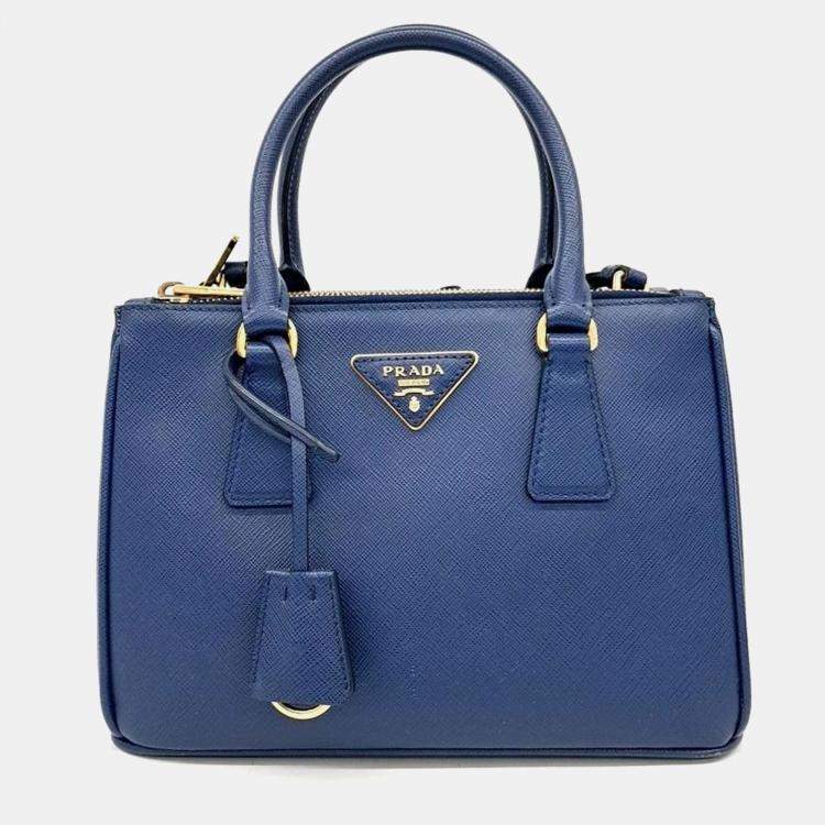 Pre Owned Prada Saffiano Lux Tote and Shoulder Bag