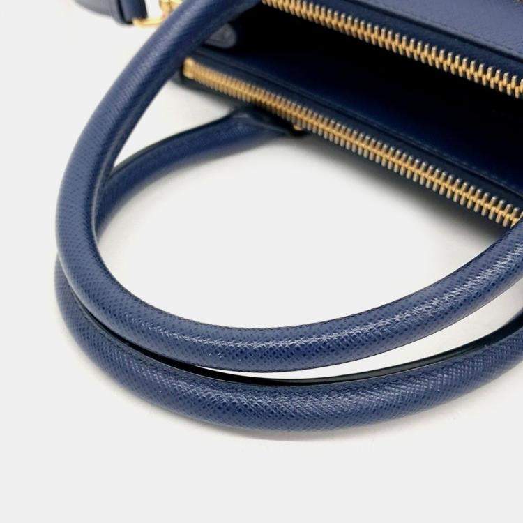Pre Owned Prada Saffiano Lux Tote and Shoulder Bag