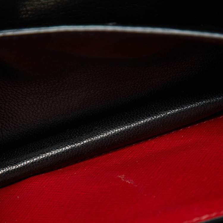 Pre Owned Prada Red Saffiano Lux Leather Mini Sound Flap Crossbody Bag