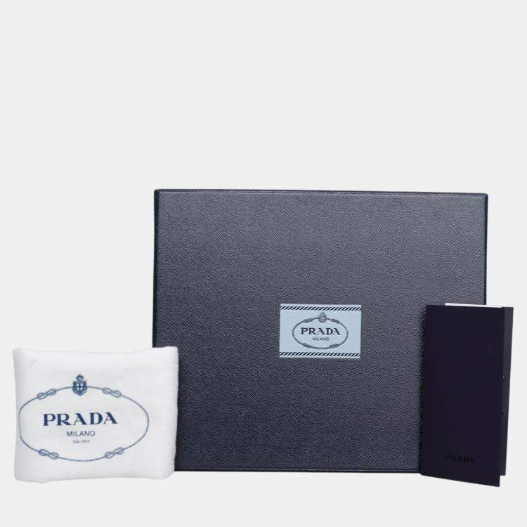 Pre Owned Prada Black Fabric Re- Edition 2000 Terry Bag 