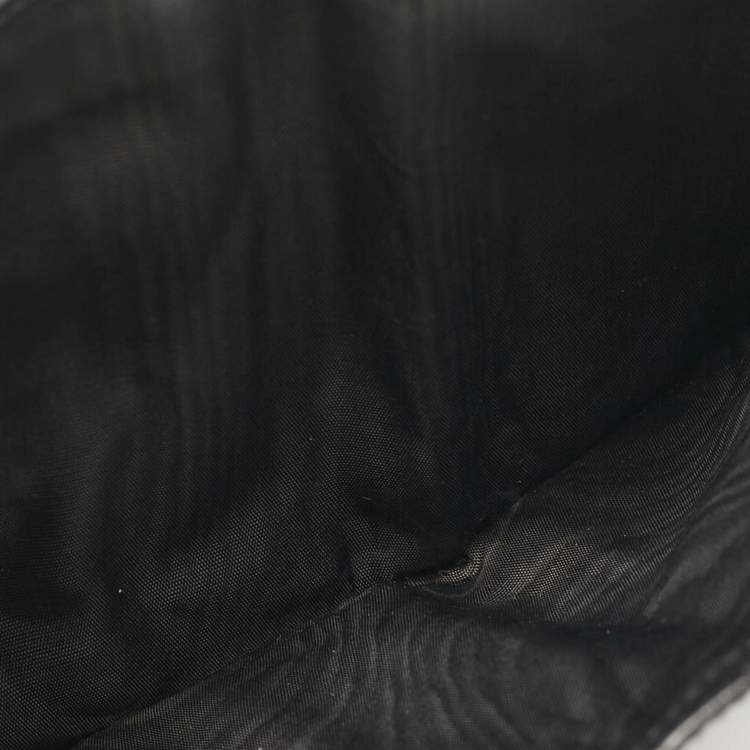 Pre Owned Prada Black Patent Leather Trifold Wallet