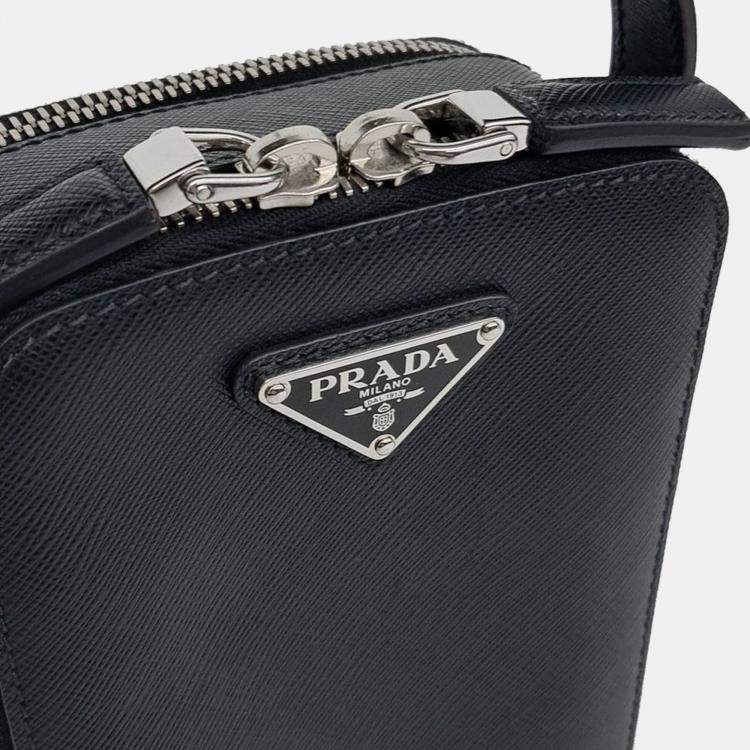 Pre Owned Prada Saffiano Mini Tote and Crossbody Bag