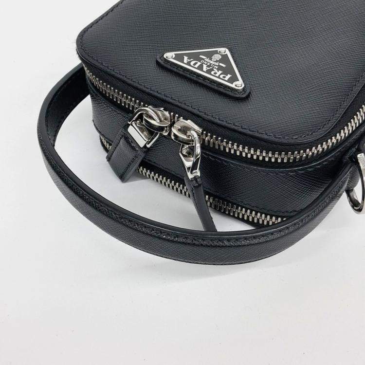 Pre Owned Prada Saffiano Mini Tote and Crossbody Bag