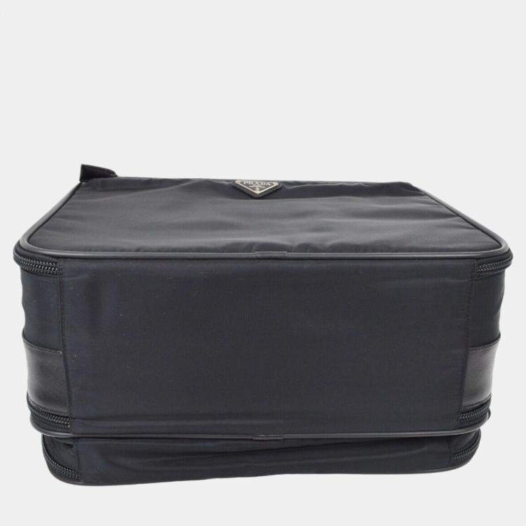 Pre Owned Prada Black Nylon Business Handbag