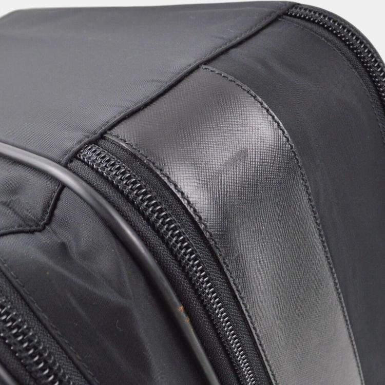 Pre Owned Prada Black Nylon Business Handbag