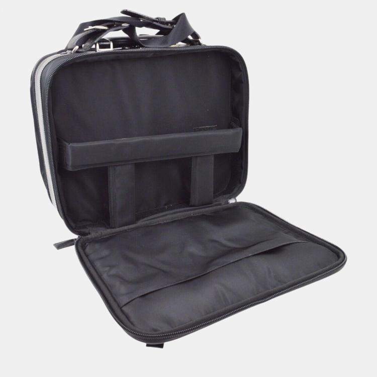 Pre Owned Prada Black Nylon Business Handbag