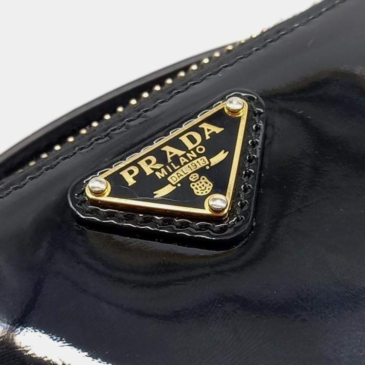 Pre Owned Prada patent mini pouch bag