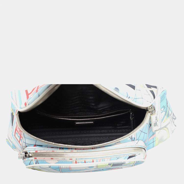 Pre Owned Prada James Jean Comic Strip Printed Waist Bag