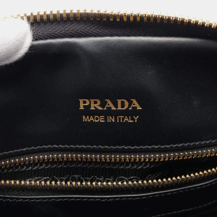 Pre Owned Prada Black Leather Handbag