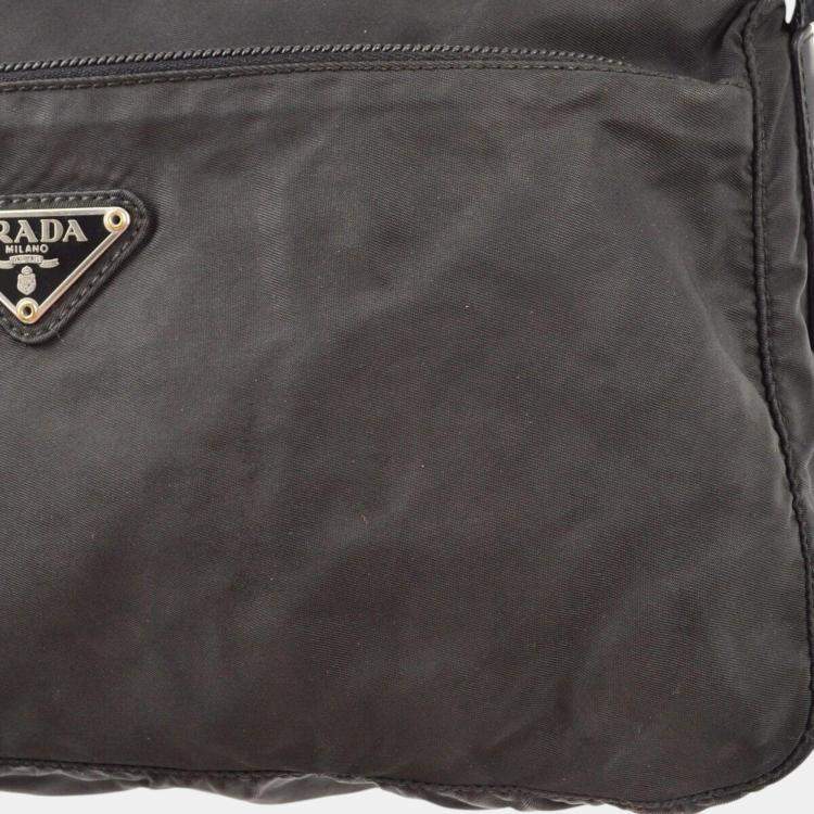 Pre Owned Prada Black Nylon Shoulder Bag