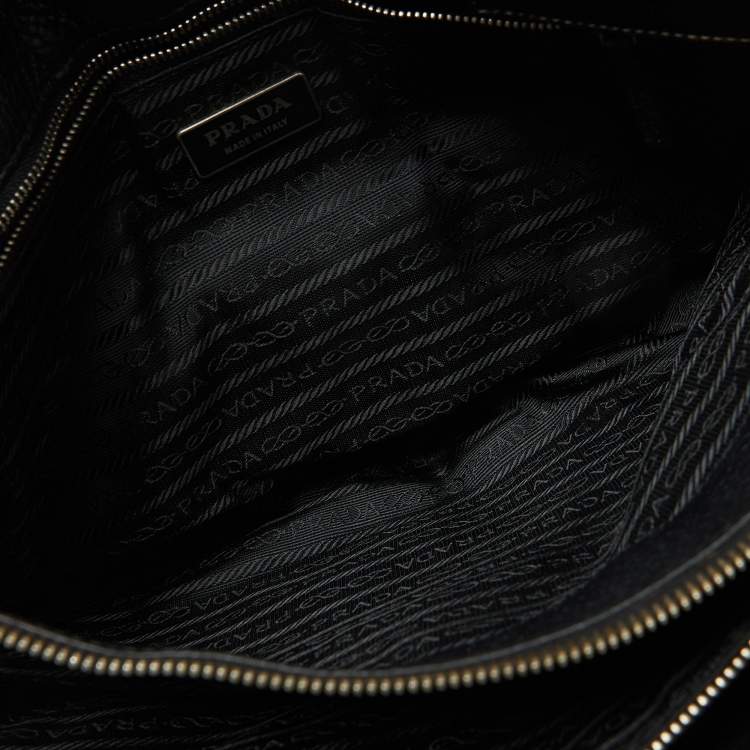 Pre Owned Prada Black Leather Vintage Satchel