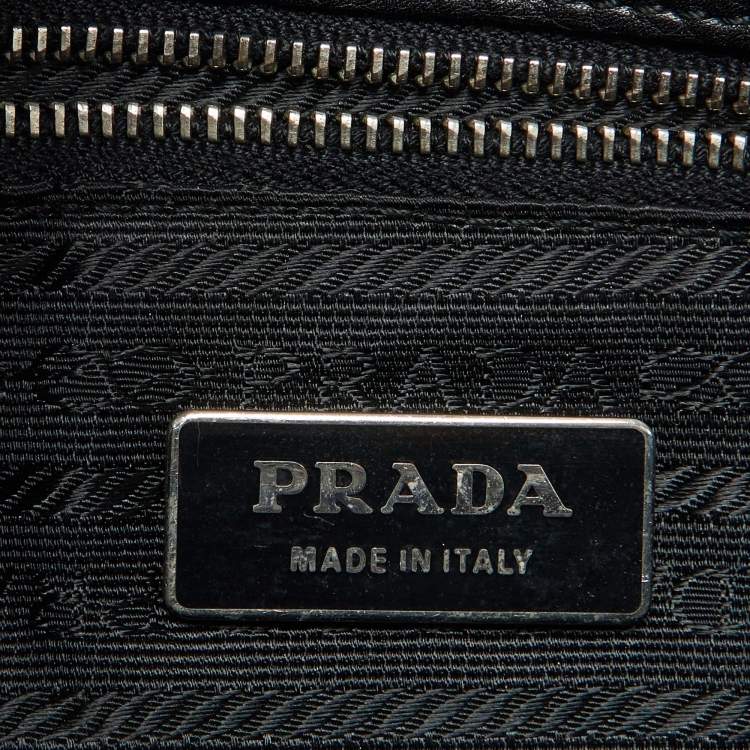 Pre Owned Prada Black Leather Vintage Satchel