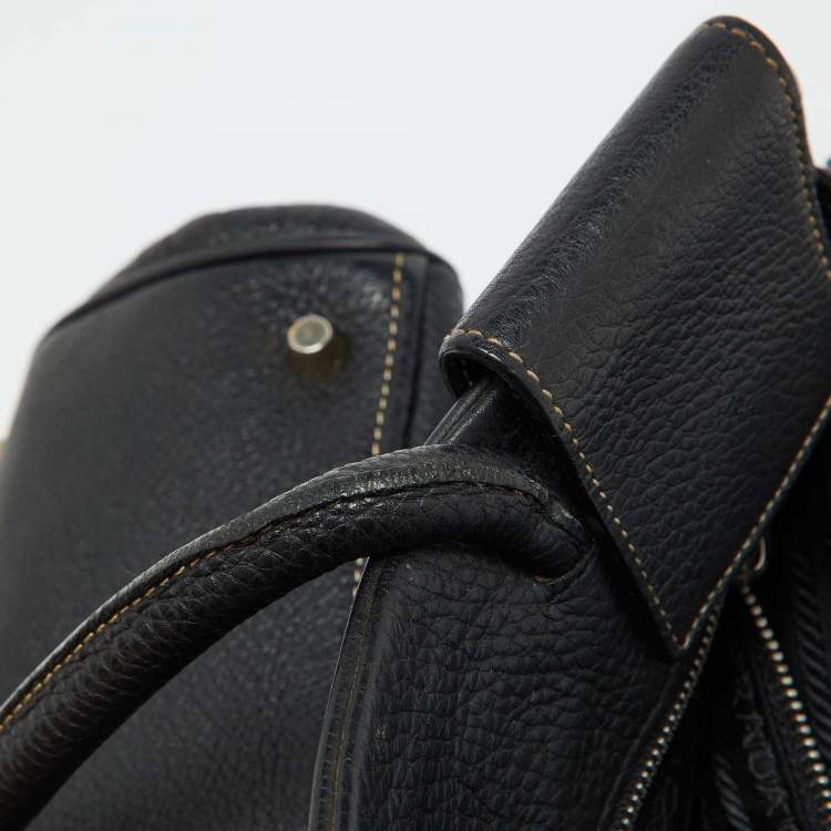 Pre Owned Prada Black Leather Vintage Satchel