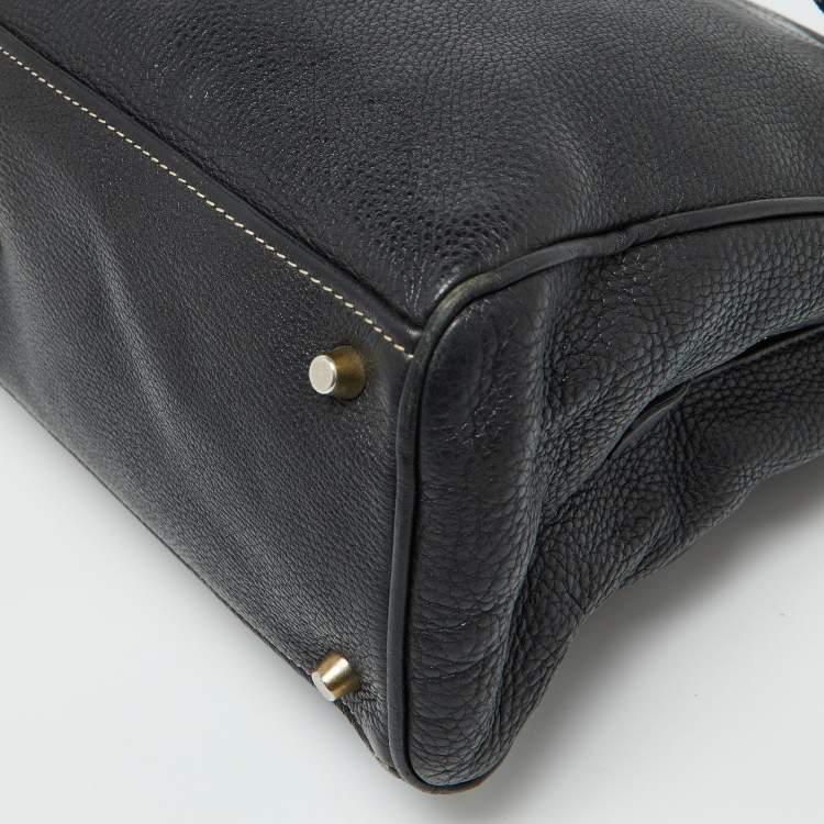 Pre Owned Prada Black Leather Vintage Satchel
