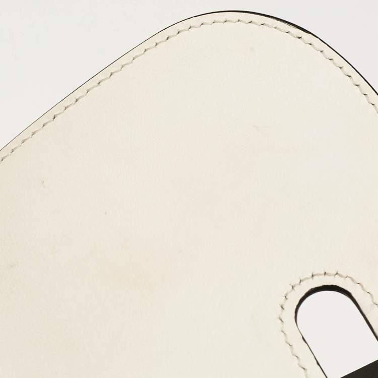 Pre Owned Prada Black/White Leather Sidonie Shoulder Bag