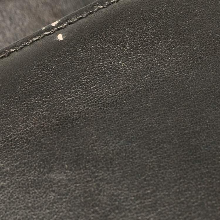 Pre Owned Prada Black Leather Cahier Flap Crossbody Bag