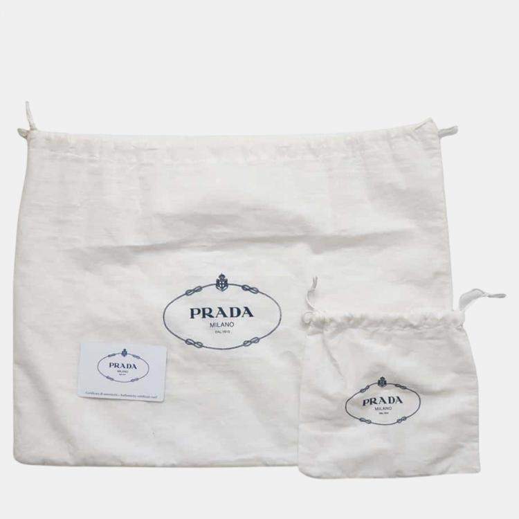 Pre Owned Prada Beige/Black Raffia Canapa handbag