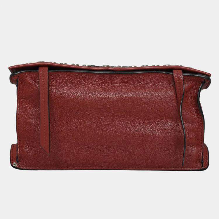 Pre Owned Prada Glace Calf Etiquette Crossbody Bag