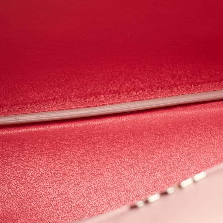 Pre Owned Prada Pink Saffiano Cuir Leather Small Double Handle Tote