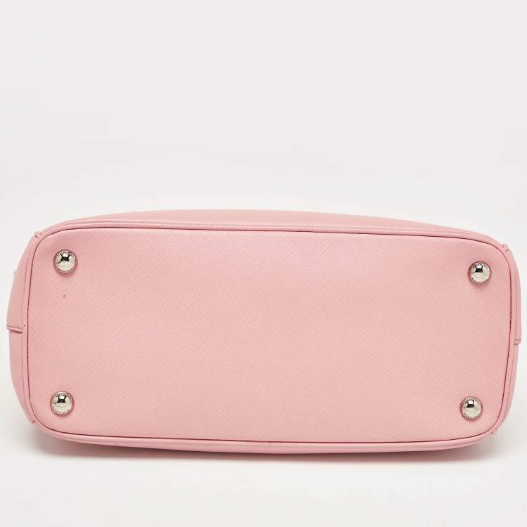 Pre Owned Prada Pink Saffiano Leather Medium Galleria Tote