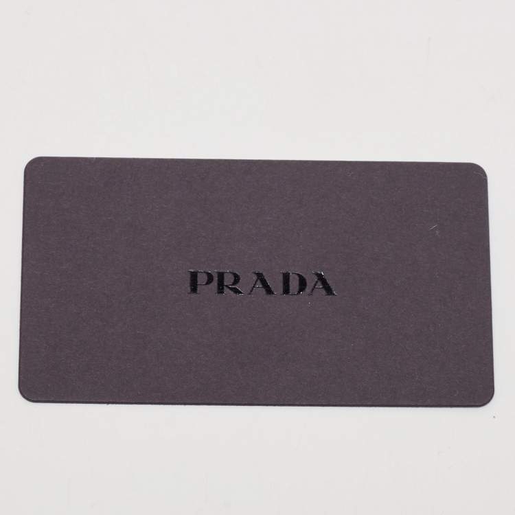 Pre Owned Prada Orange/Red Saffiano Leather Sound Flap Bag