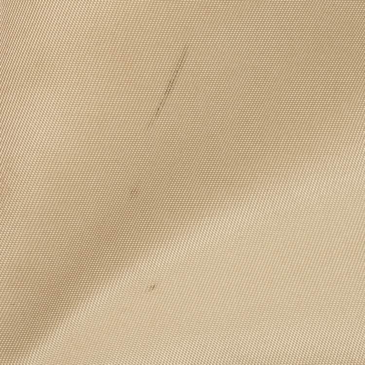 Pre Owned Prada Cream Nylon and Leather Re-Edition 2005 Bag