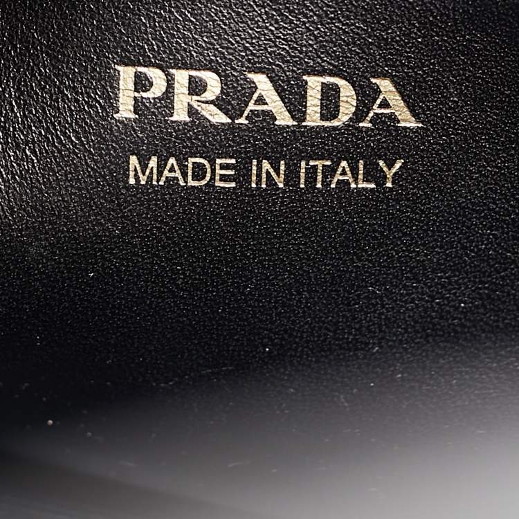 Pre Owned Prada Black Saffiano Lux and City Leather Esplanade Tote