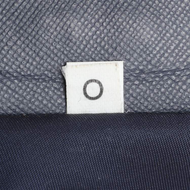 Pre Owned Prada Navy Blue Nylon Top Zip Tote