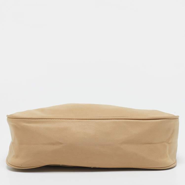 Pre Owned Prada Beige Nylon Pochette
