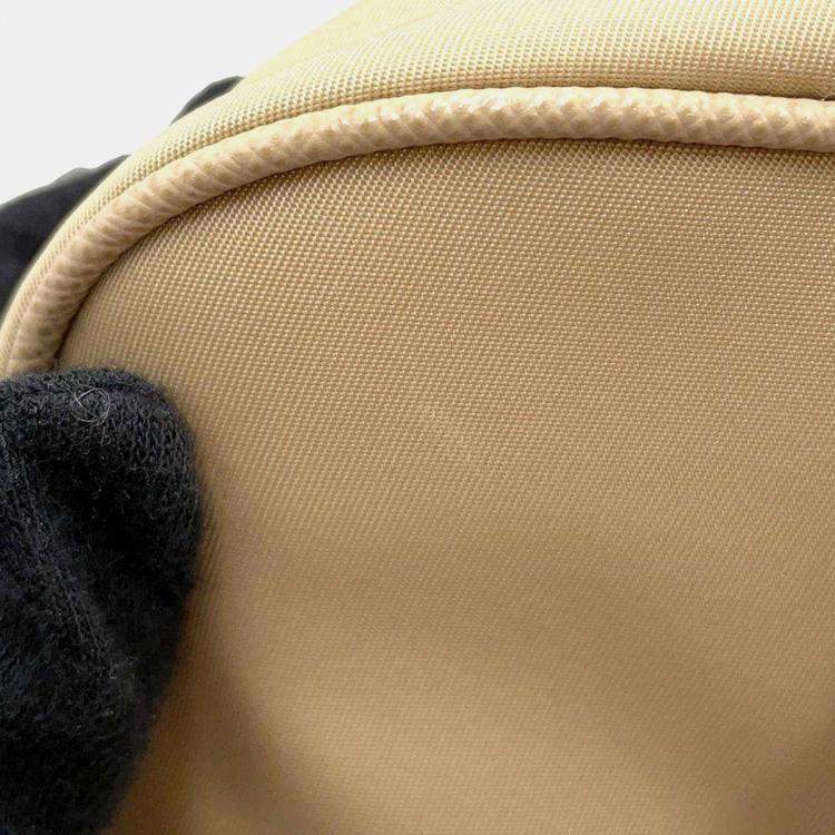 Pre Owned Prada Beige Saffiano Leather Re-Edition 1978 Medium Double Handle Bag