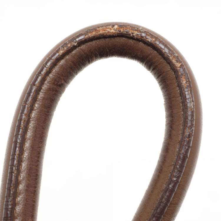 Pre Owned Prada Brown Leather Fringes Tote