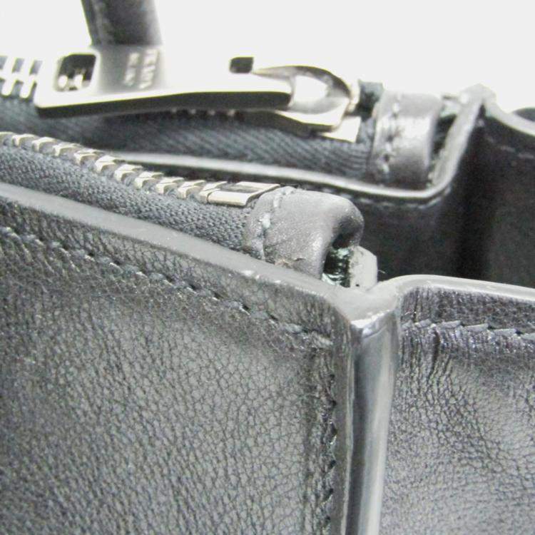 Pre Owned Prada Nero Leather Handbag 