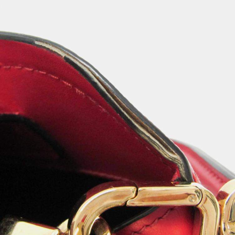 Pre Owned Prada Red Saffiano Leather Matinee Shoulder Bag