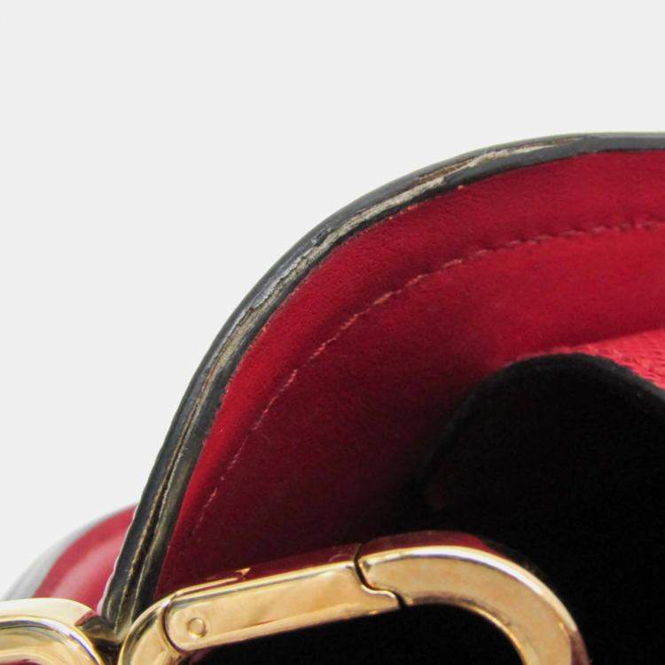 Pre Owned Prada Red Saffiano Leather Matinee Shoulder Bag