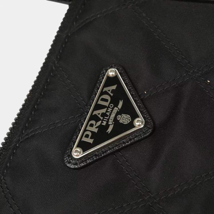 Pre Owned Prada Black Nylon Tote Bag