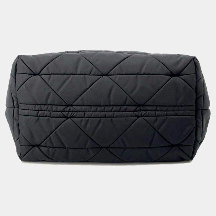 Pre Owned Prada Black Nylon Small Padded Re-Nylon Tote Bag 