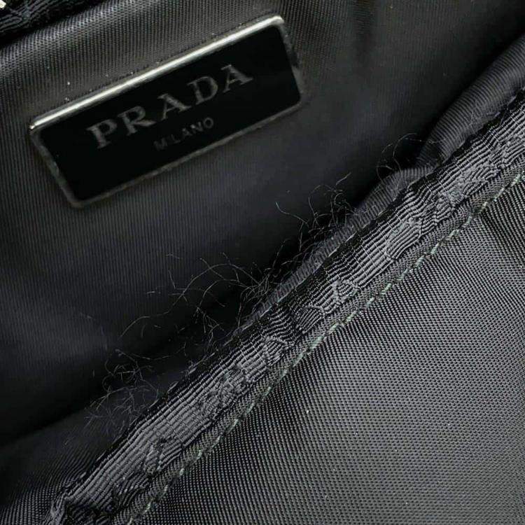 Pre Owned Prada Black Nylon Small Padded Re-Nylon Tote Bag 