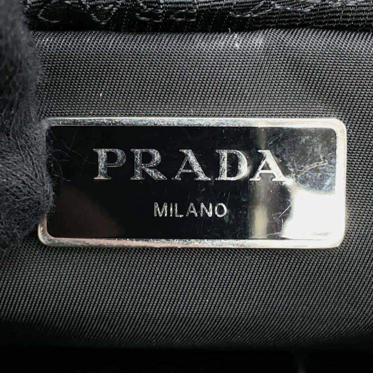 Pre Owned Prada Black Nylon Small Padded Re-Nylon Tote Bag 