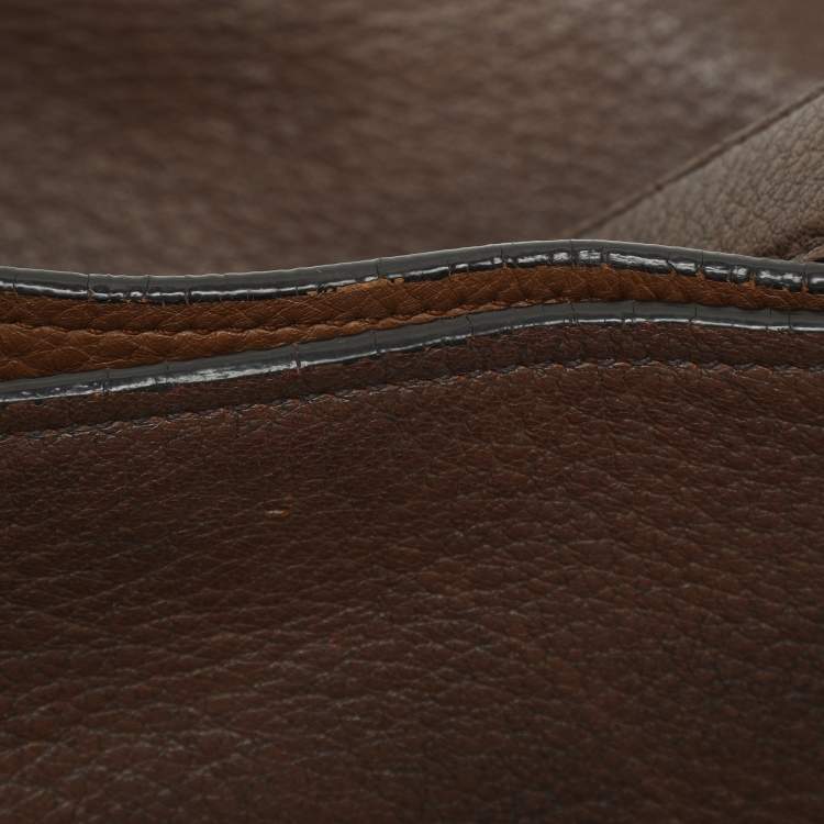 Pre Owned Prada Bruciato Cervo Leather Hobo