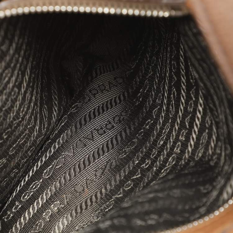 Pre Owned Prada Bruciato Cervo Leather Hobo