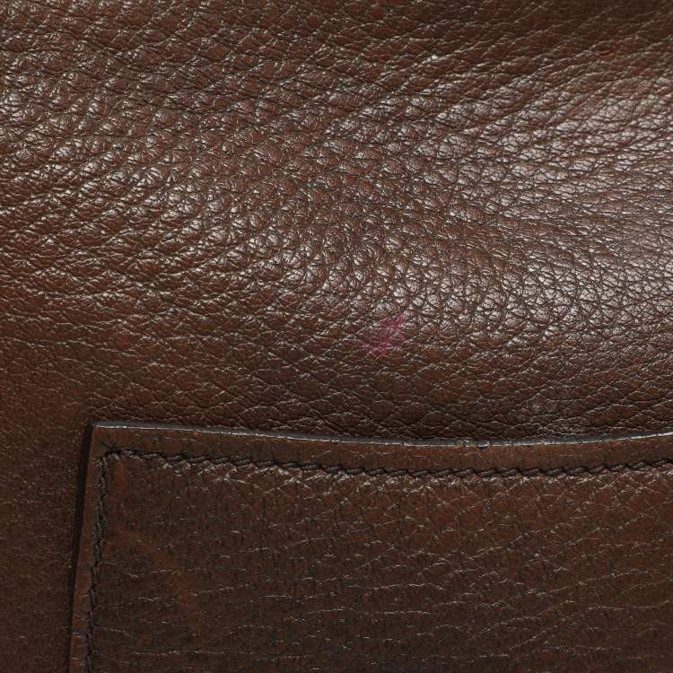 Pre Owned Prada Bruciato Cervo Leather Hobo