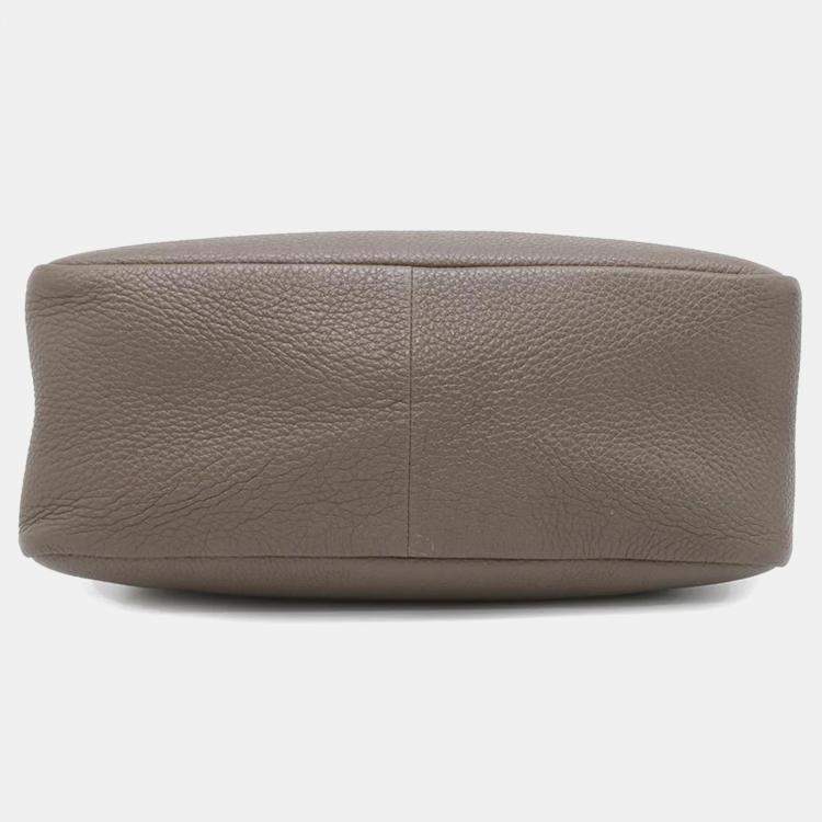 Pre Owned Prada Nero Vitello Daino Leather Top Handle Bag 