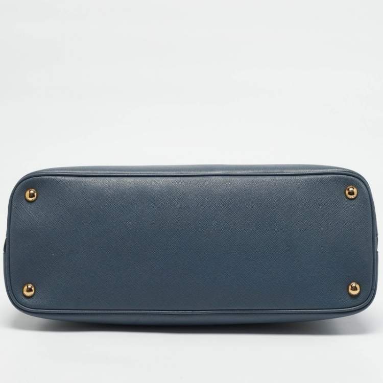 مملوكة مسبقًا Prada Blue Saffiano Lux Leather Promenade Satchel