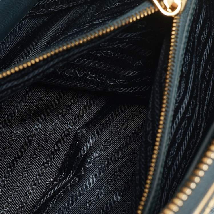 مملوكة مسبقًا Prada Blue Saffiano Lux Leather Promenade Satchel