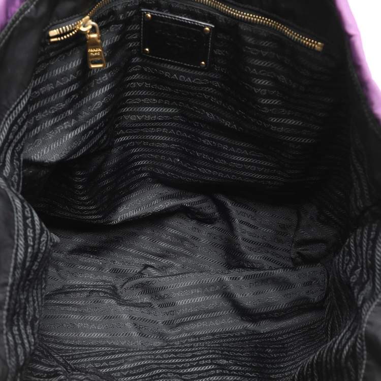 Pre Owned Prada Multicolor Patchwork Nylon Swing Tote