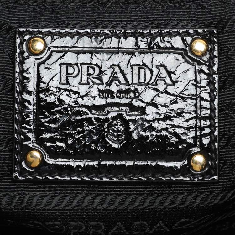 Pre Owned Prada Multicolor Patchwork Nylon Swing Tote