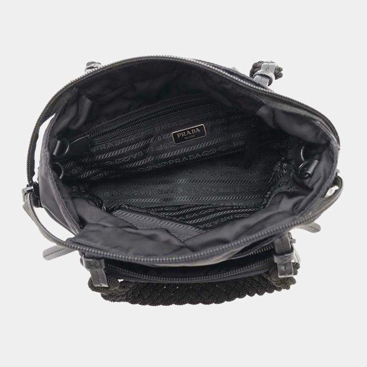 Pre Owned Prada Black Nylon Shoulder Bag