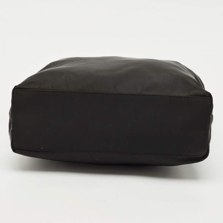 Pre Owned Prada Black Tessuto City Zip Tote